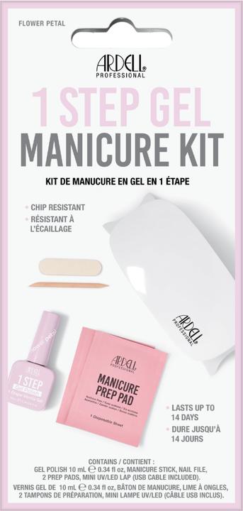 Immagine prodotto Ardell 1 Step Gel Polish Starter Kit Flower Petal (Pink, Smalto per unghie effetto gel)