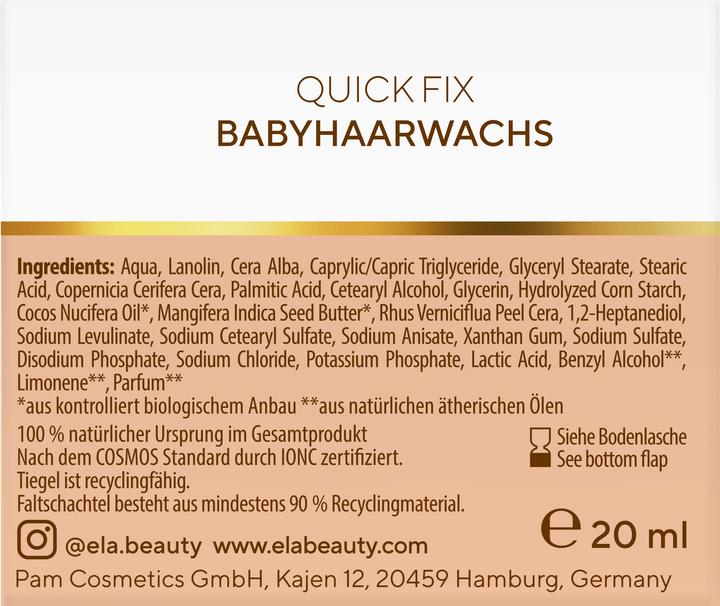 Produktbild Éla Natural Beauty - Babyhaarwachs (Haarwachs, 20 ml)