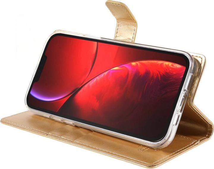 Actual product image iPhone 13 Pro - Blue Moon Leather Case Cover Cards gold (Apple iPhone 13 Pro)
