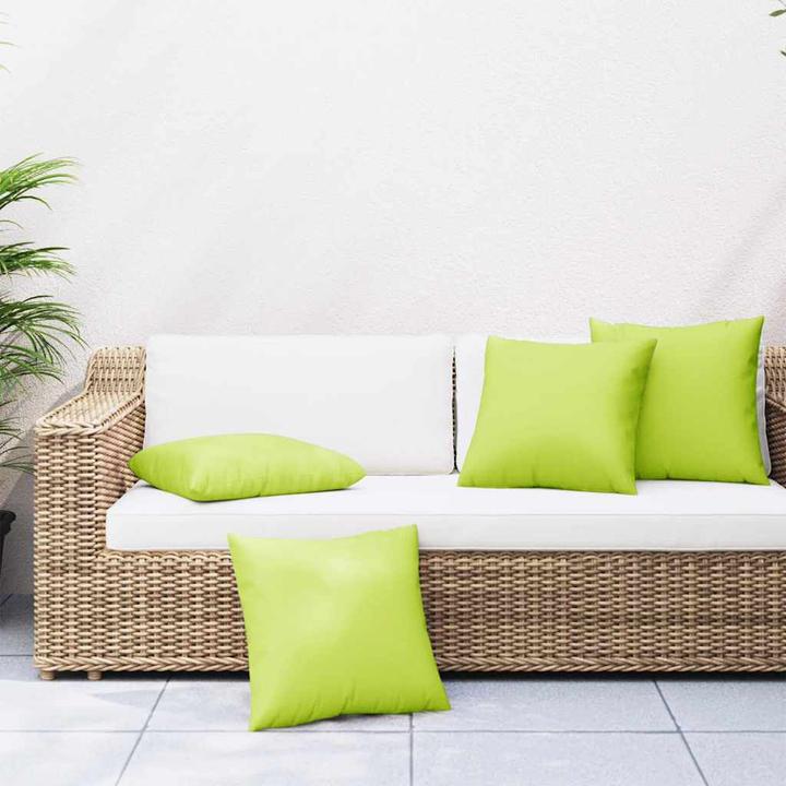 Image du produit VidaXL Coussins de canapé 4 pcs. Vert vif 60X60 Cm Tissu Chêne noir (60 x 60 cm)