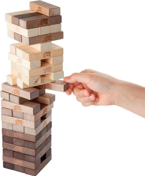 Actual product image Hasbro Gaming Jenga Game: Rustic Series Edition - Amazon Exclusive