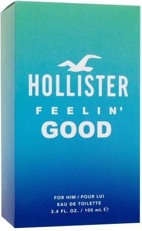Actual product image Hollister Feelin' Good For Him Eau De Toilette Spray 100ml (Eau de toilette, 100 ml)