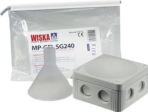Immagine prodotto Wiska 10060457 Scatola di giunzione con composto di riempimento (L x P x A) 85 x 85 x 51 mm Grigio I
