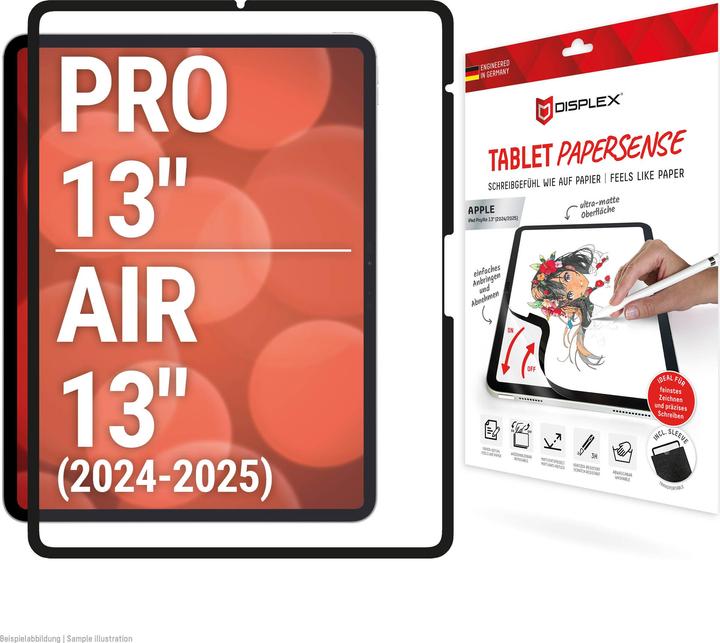 Displex Tablet Papersense, Tablet Paper Feeling Schutzfolie (1 Pezzo/i, iPad Pro 13 2024 (M4), iPad Air 13 2024 (M2))
