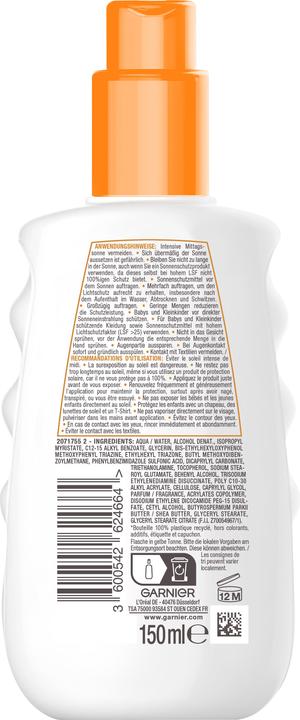 Actual product image Garnier Ambre Solaire (Sun spray, SPF 50, 150 ml)