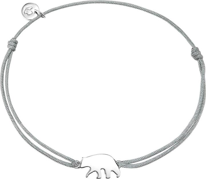 Immagine prodotto Glanzstücke München Orso Polare da donna in argento Sterling 15,0 - 22,0 cm, regolabile in modo flessibile - 10172 (22 cm, Argento)