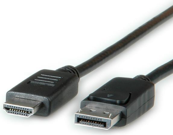 Produktbild Roline DisplayPort — HDMI (Typ A) (3 m, DisplayPort, HDMI)