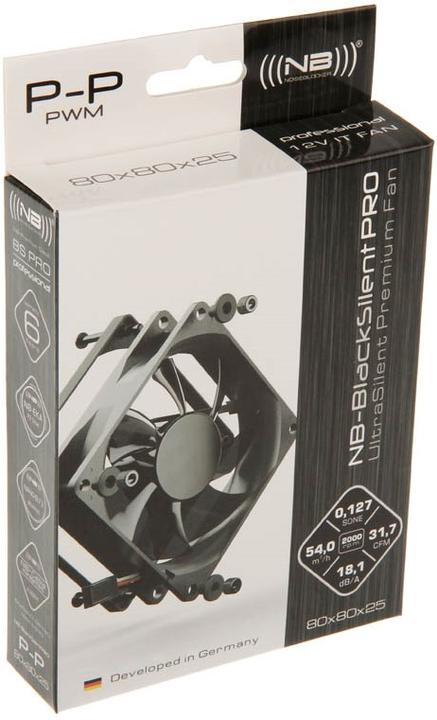 Actual product image Noiseblocker NB-BlacksilentPRO P-P (80 mm, 1 x)