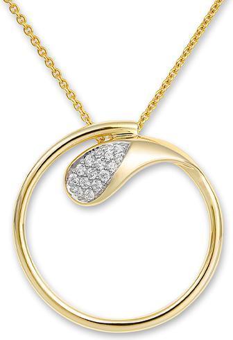 Breuning ANHÄNGER - BRILL. 0,129 Ct. H/si (750/18 K Gold)