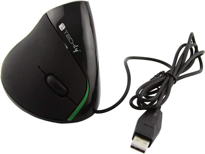 Produktbild Techly USB Ergonomic Vertical Mouse 1000dpi Black (Kabelgebunden)
