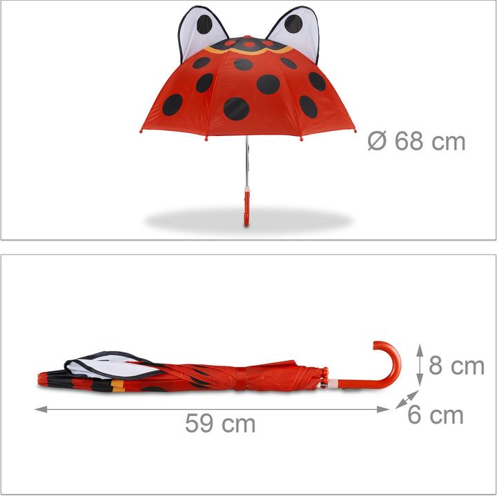 Immagine prodotto Relaxdays Ombrello per bambini colorato