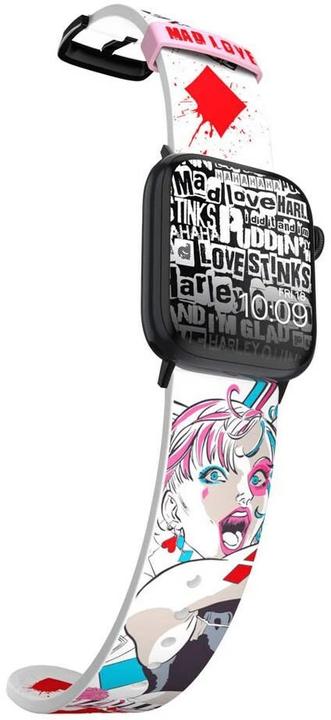 Produktbild Moby Fox Armband Smartwatch Harley Quinn Mad Love 22 mm (22 mm, Silikon, Edelstahl)