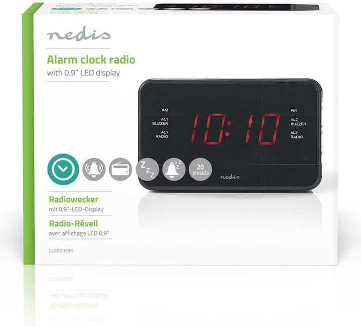 Immagine prodotto Nedis Radiosveglia digitale con display a LED (0,9 pollici) FM