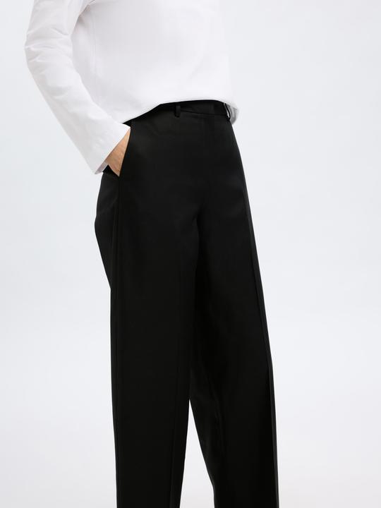 Image du produit Selected Femme Mid Waist Barrel Fit Hosen (Bande de fréquences 38 (2600 MHz))