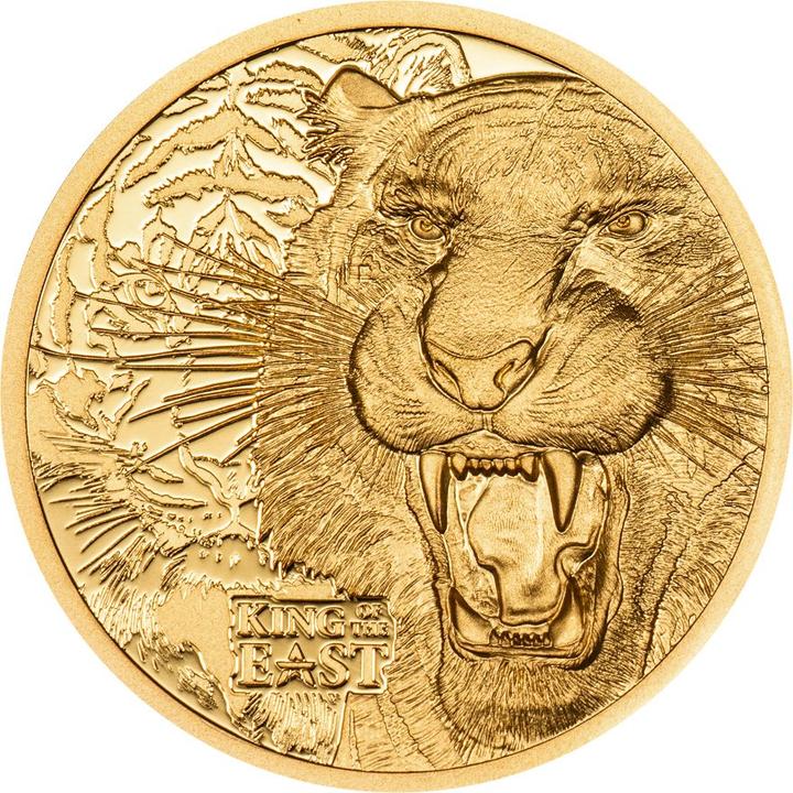 Actual product image CIT Coin Invest Gold King of the East - Tiger 1/4 oz PP - Ultra High Relief (999.90, 2025)