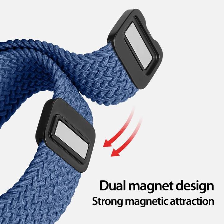 Actual product image Dux Ducis Mixture Pro Strap Apple Watch 42mm/44mm/45mm/49mm - Blue (45 mm, 44 mm, 42 mm, 49 mm, Nylon)