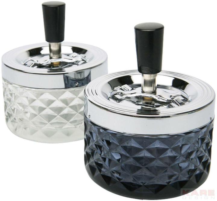Kare Design Drehascher Cristallo Smoke Sortiert