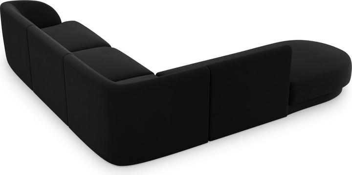 Image du produit Micadoni Canapé D'Angle Gauche Velours, "Miley", 6 Places, 255x248x70Fabriqué en Europe (Canapé d'angle)