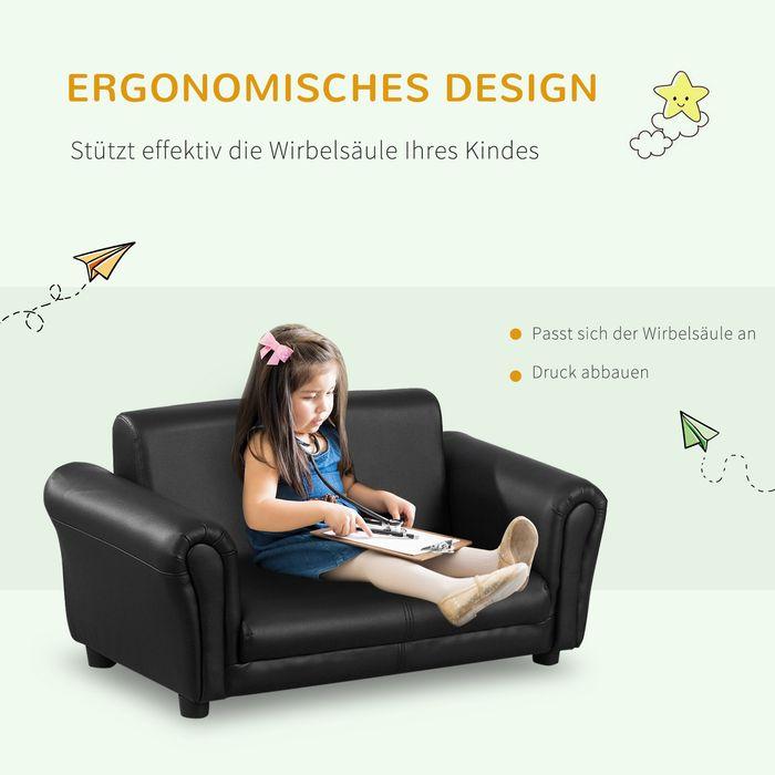 Actual product image Swisshandel24 Children's armchair with footstool, children's sofa with stool, children's sofa, sofa armchair (Child armchair)