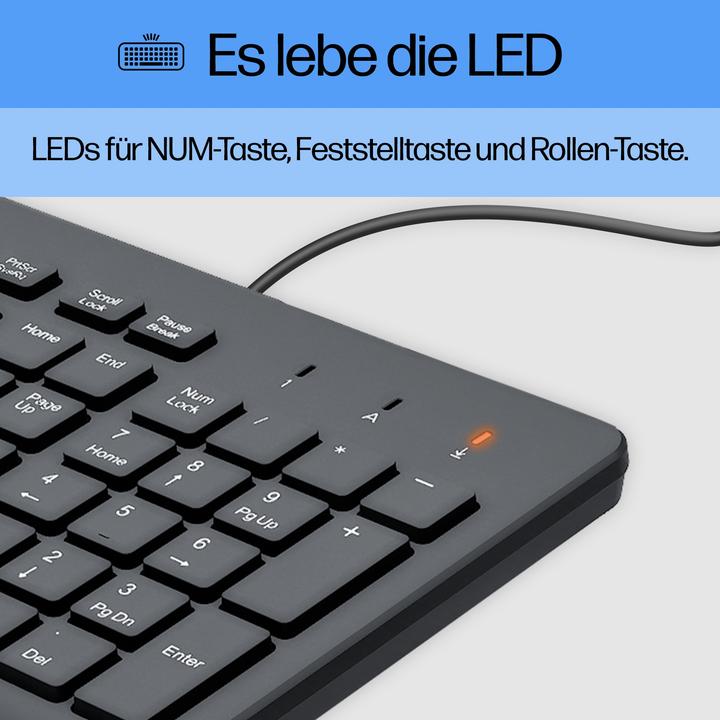 Produktbild HP 150 Tastatur Deutsch (DE, Kabelgebunden)