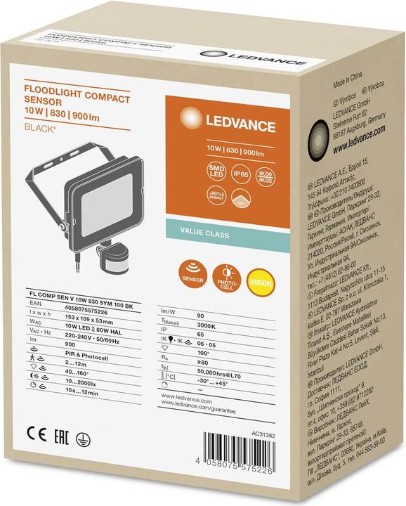 Actual product image Ledvance LED floodlight (900 lm, IP65)