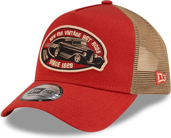Actual product image New Era 9Forty A-Frame Trucker Cap - Hot Rods Red (One size)