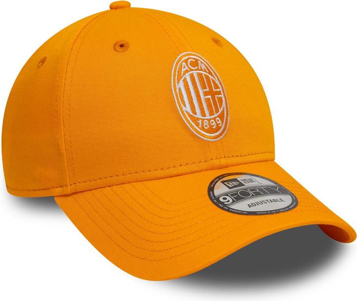 Actual product image New Era 9Forty Strapback Cap - AC MAILAND papaya