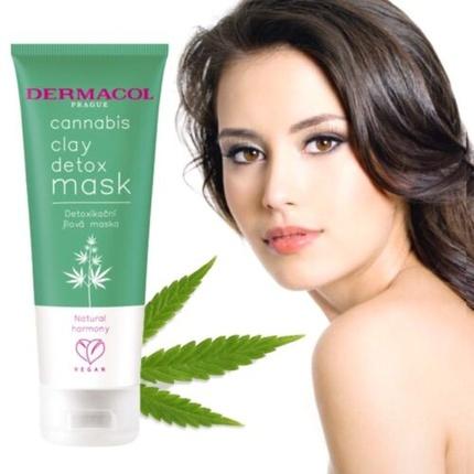 Produktbild Dermacol Cannabis Clay Detox Mask - DetoxikaÄnÃ­ jÃ­lovÃ¡ maska s konopnÃ½m olejem (50 ml)