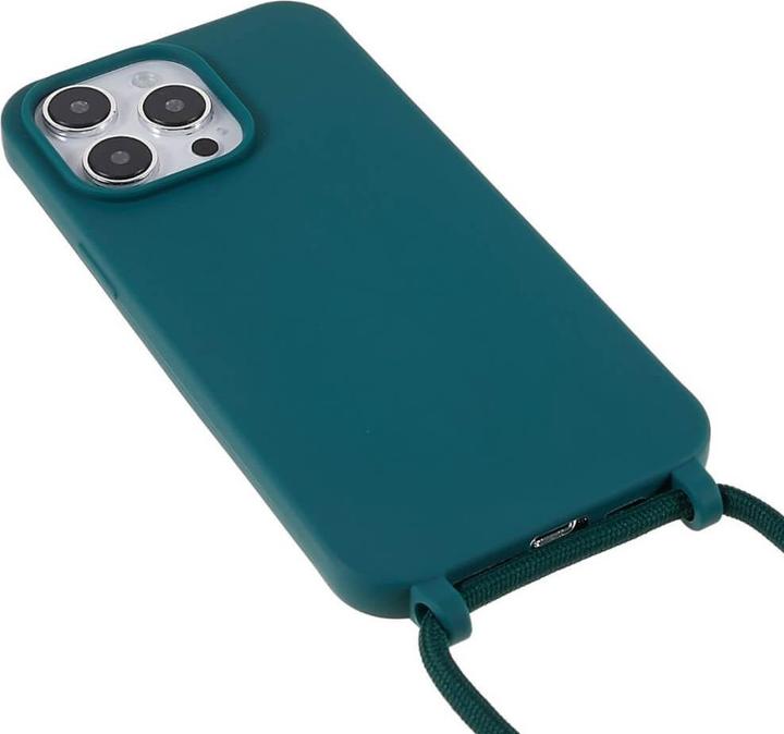Actual product image Cover-Discount iPhone 14 Pro Max - Case with lanyard dark green