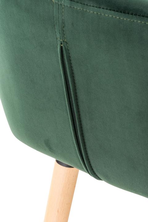 Image du produit CLP Tabouret de bar Grant velours, vert