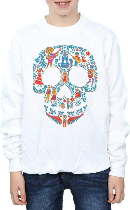 Actual product image Disney Boys Coco Skull Pattern Sweatshirt (140, 146)