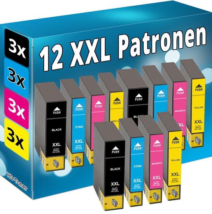 Actual product image Druckfuxx XXL TINTE PATRONE für EPSON WorkForce WF-3010DW WF-3520DWF WF3530DTWF