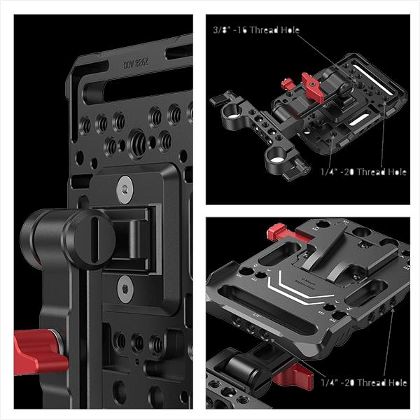 Image du produit SmallRig V Mount Battery Plate with Adjustable Arm 2991 (Accessoires vidéo divers)