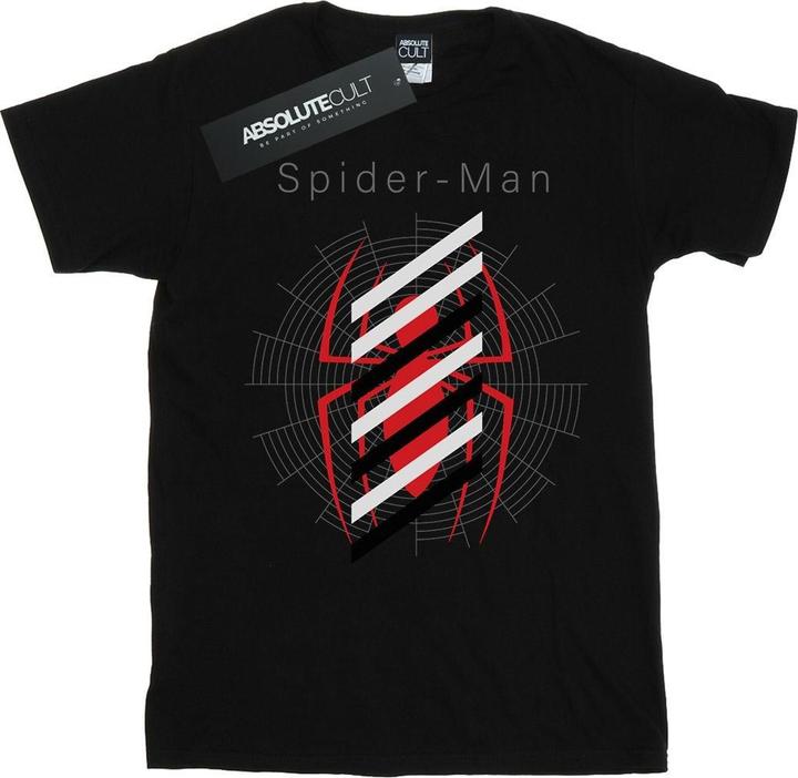 Produktbild SpiderMan Logo Stripes TShirt (S)