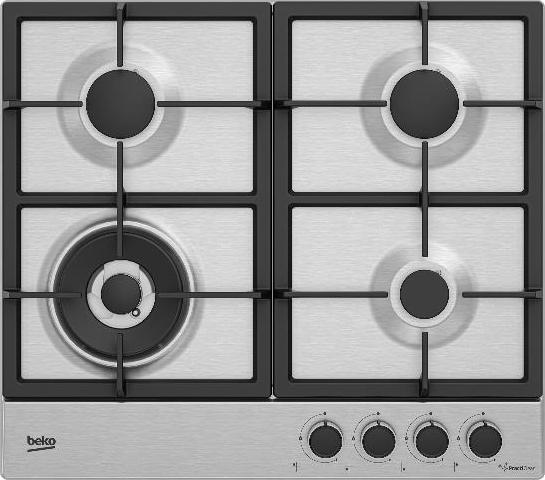 Image du produit Beko HIAW64225SXE Acier inoxydable encastré 58 cm Gaz 4 Cuisinière(s)