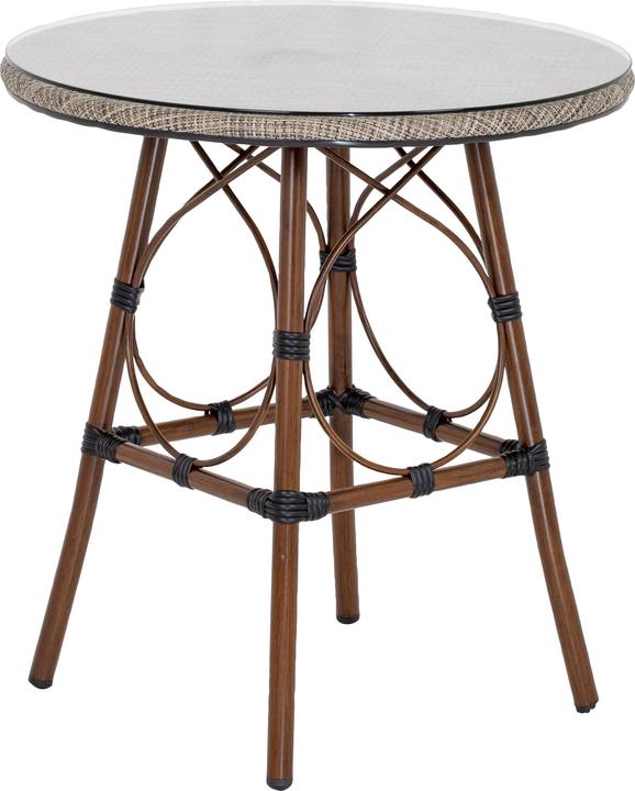 Produktbild Acamp Set 4x MAUI Sessel + 1x MAUI Tisch Ø 70cm (70 cm)