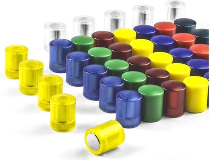 Immagine prodotto Supermagnete Magneti da tavolo cilindrici, trasparenti (5 x)