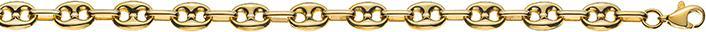 Natsumi Schmuck Armschmuck Gelbgold 18K/750 Schiffanker 19cm (19 cm, 750/18 K Gelbgold)