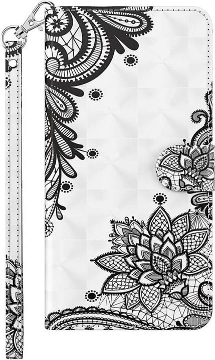 Immagine prodotto Cover-Discount iPhone 14 Pro Max - Custodia Glitter Effect Flowers nera (Apple iPhone 14 Pro Max)