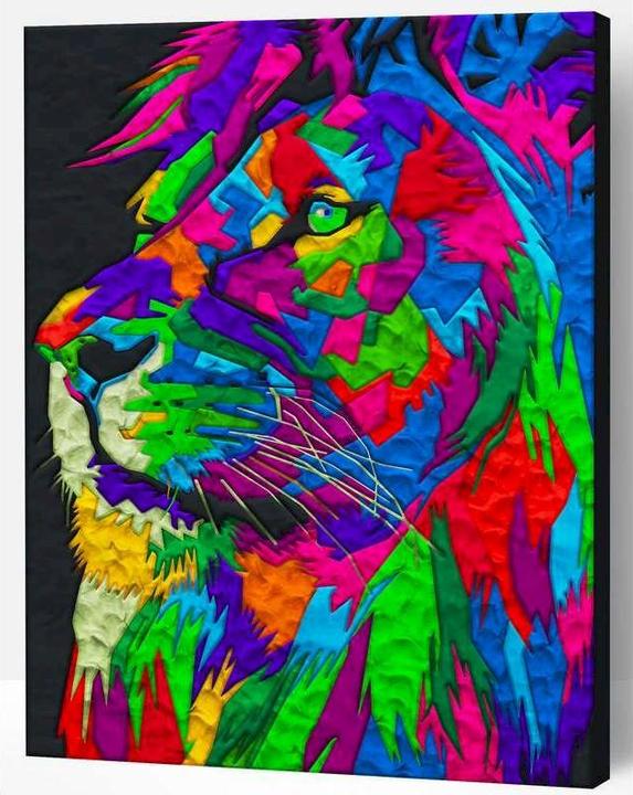Produktbild Splat Planet Clay painting on canvas 30x40cm - Lion (777684)