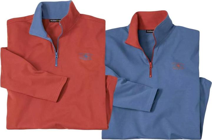 Produktbild Atlas For Men 2erPack UnterziehPullover mit RVKragen (4XL)