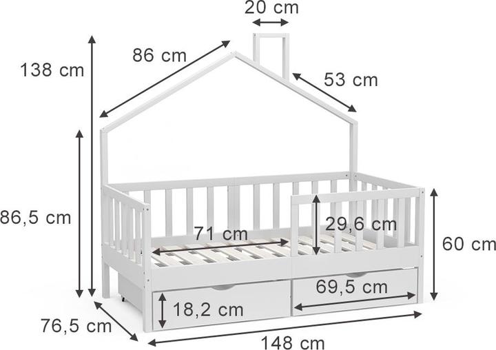 Produktbild Vicco Justus (70 x 140 cm)
