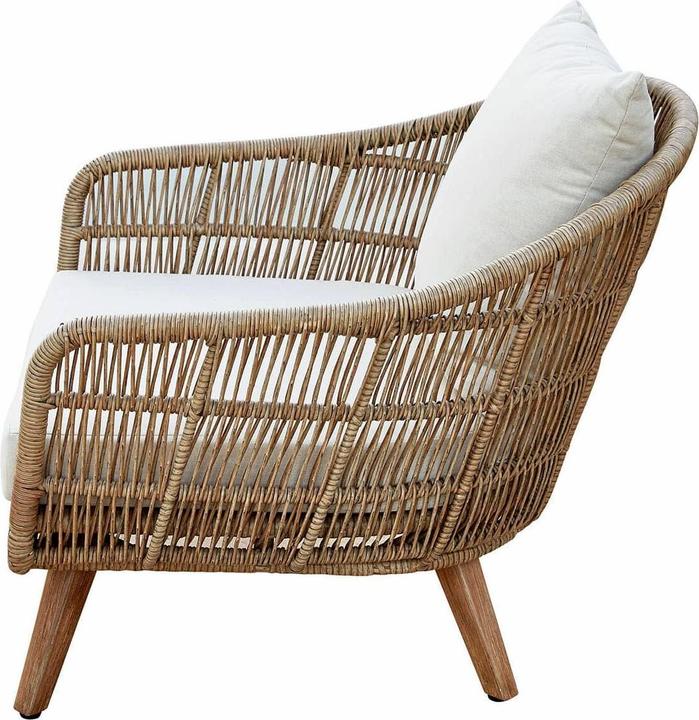 Loberon Sessel Hamil creme/braun