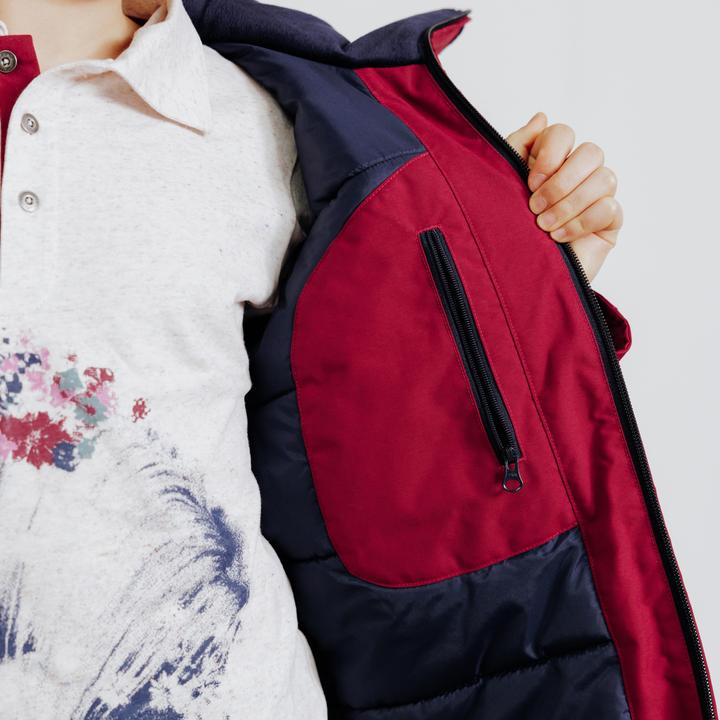 Produktbild Fouganza Kids' Waterproof and Warm Horse Riding Jacket 500 - Purple/Cherry (146)