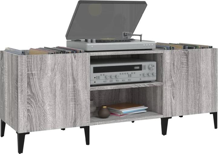 Produktbild VidaXL Plattenschrank Grau Sonoma 121x38x48 cm Holzwerkstoff