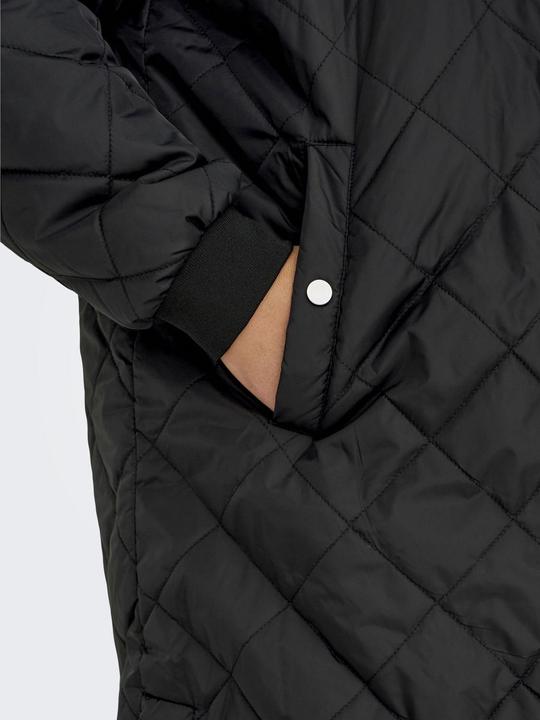 Actual product image Only Hood with drawstring Curve Ribbed cuffs Coat Quilted jacket (M)