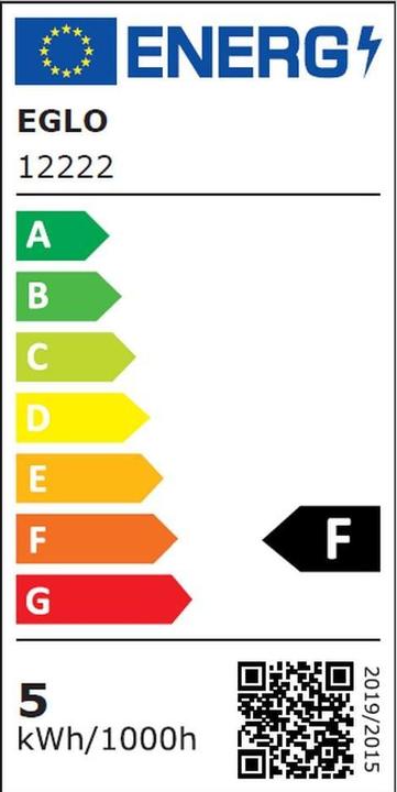 Energy Label EGLO Illuminant (E27, 4.90 W, 500 lm, 1 x, F)