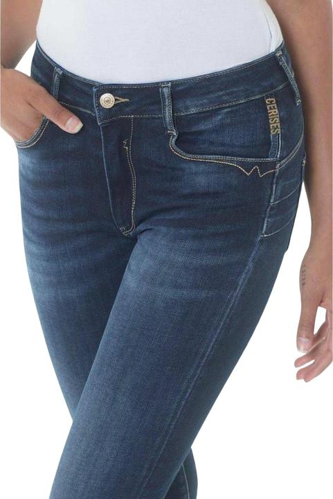 Image du produit Le Temps Des Cerises jeans slim taille haute pulp 7/8 n°1 (W36/L38)