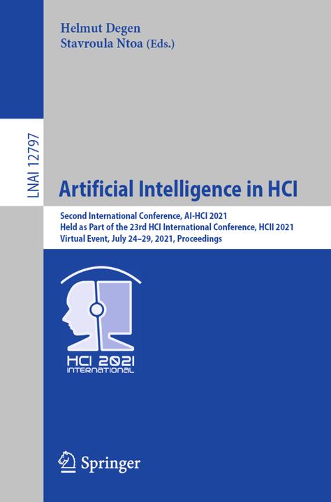 Actual product image Artificial Intelligence in HCI (Stavroula Ntoa, Helmut Degen, 2021)