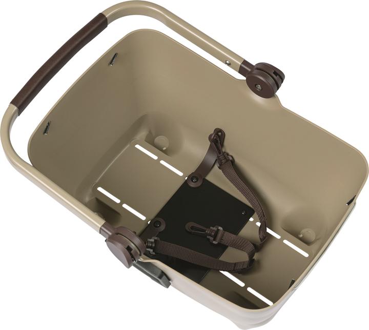 Actual product image Basil Buddy panier de vélo pour chien KF, 32L, brun biscotti (Dog, Washable)